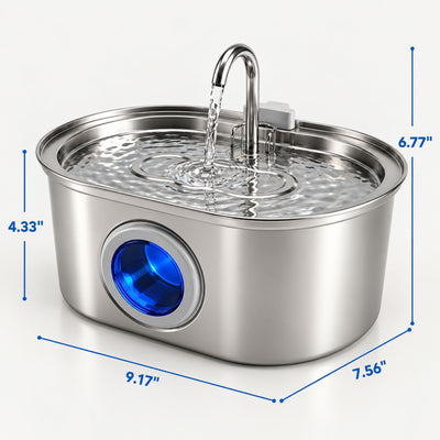Purewild™ Stainless Steel Cat Water Fountain
